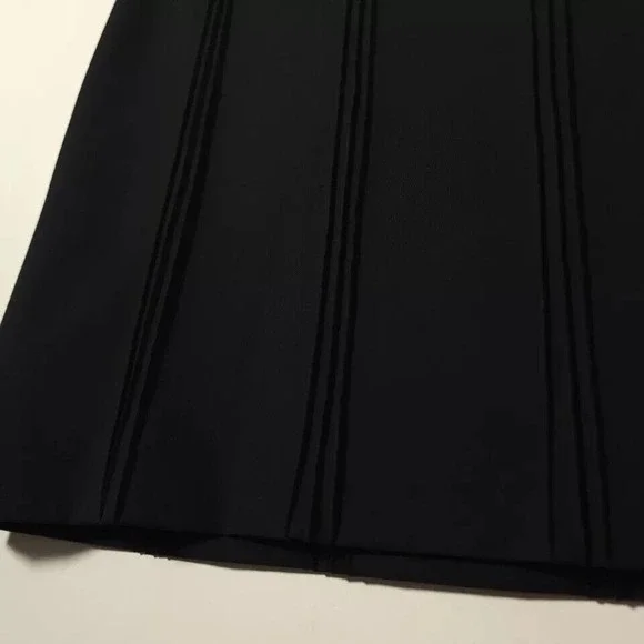 Vtg Y2K Ralph Lauren‎ Green Tartan Label Black Nylon Spandex Mini Skirt Size 0 - Picture 4 of 5